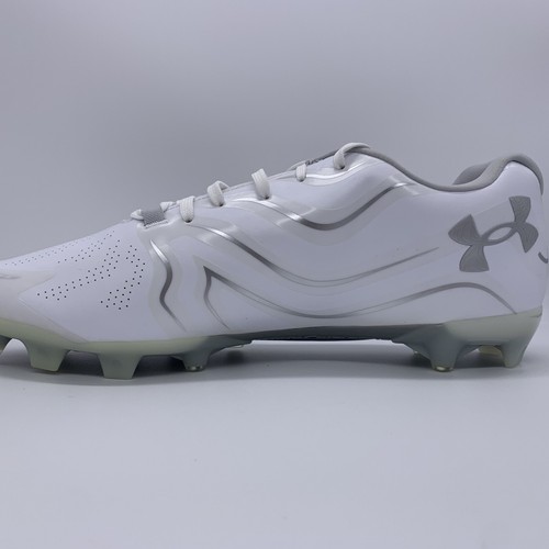 Under Armour Command MC Men's Lacrosse LAX Cleats White Size 13 3023385-100 - Picture 2 of 12