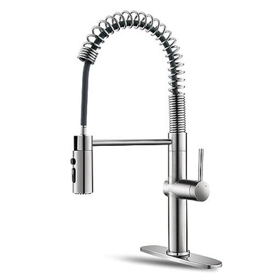Pull Out Kitchen Faucet Low Lead Commercial Single Handle Pull down Sprayer 