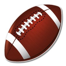 Football Car Laptop Phone Vinyl Sticker - SELECT SIZE