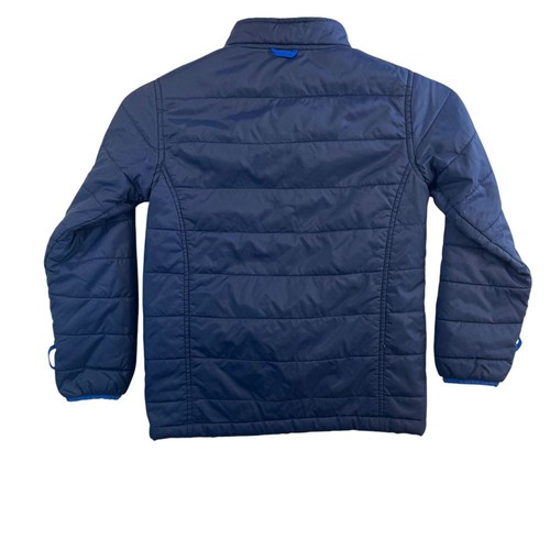 Lands' End Kids Navy Blue Puffer Jacket Quilted Winter Coat Lightweight Zip Up 7 - Picture 2 of 10