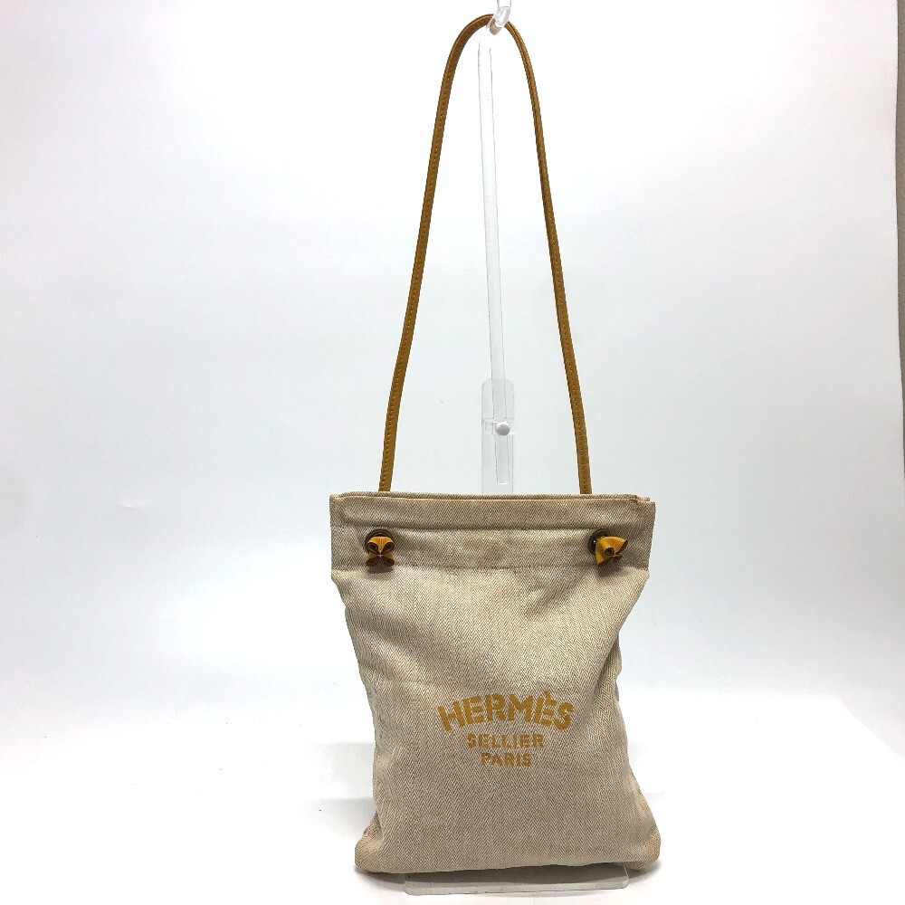 HERMES logo Aline PM bag shawl Shoulder Bag ToileChevron