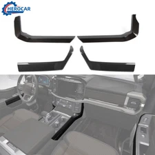 Interior Door Panel & Gear Shift Side Panel Overlay Trim Cover For Ford F150 21+