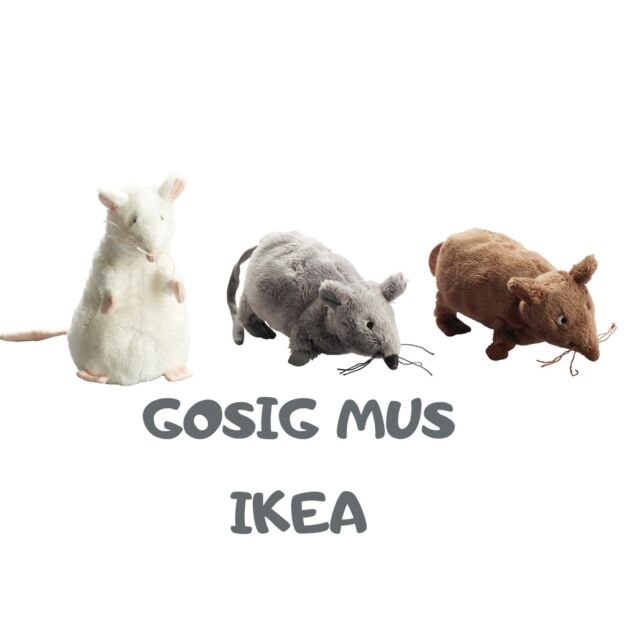 IKEA Gosig Mus Rat Mouse Stuffed Animal 