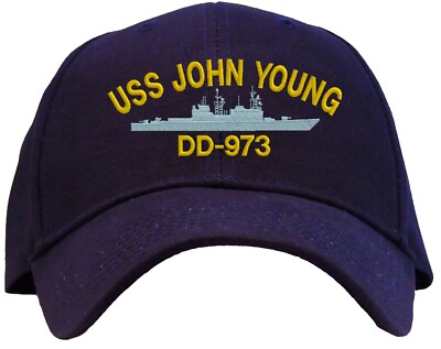 USS John Young DD-973 Embroidered Baseball Cap - Available in 3 Colors - Hat 