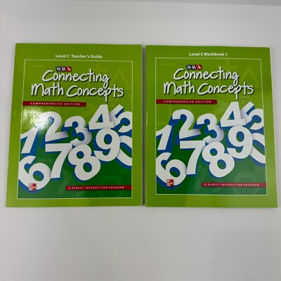 Connecting Math Concepts Level C Teachers Guide & Workbook 1 Paperback GOOD
