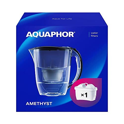 Caraffa Acqua Aquaphor Amethyst 2.8L | Sicura per Bambini e Famiglia
