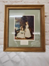 The Beckford Children by George Romney Framed Matted Under Glass Print 17" x 15"