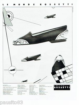ADVERTISING ADVERTISING 116 1988 Fratelli Rossetti women's shoes