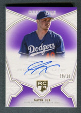 2020 Topps Definitive Autographs Purple Gavin Lux 8/10 A42 411