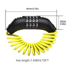 Mini Steel Cable Combination Lock for Motorcycle/Bicycle/Helmet Brake Disc Lock