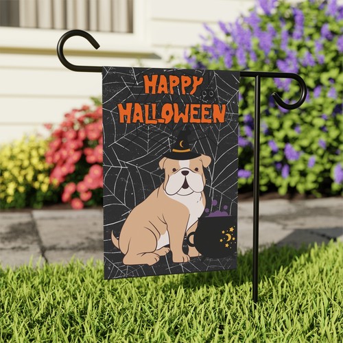 Halloween Bulldogge Garten & Haus Flagge - 2 Größen - tolles Geschenk für Bulldoggenbesitzer! - Bild 11 von 11