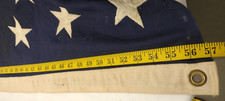 Vintage USA Huge Flag 100% COTTON BUNTING Americana 57" X 112" COFFIN FLAG USA 