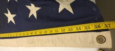 Vintage USA Huge Flag 100% COTTON BUNTING Americana 57" X 112" COFFIN FLAG USA 