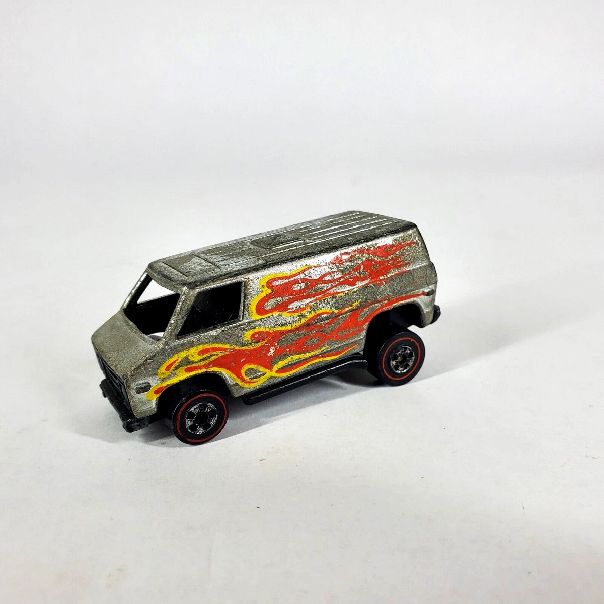 HOT WHEELS 1974 REDLINE SUPER VAN IN CHROME with Flames HONG KONG
