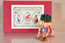 TROPHY MINIATURES DS65 EGYPT & the SUDAN WAR CAMEL CORPS with HANDLER pjm