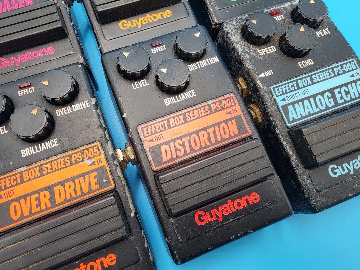 Rare Guyatone Guitar Effect Pedal Bundle PS 001 003 005 006 Rare Guyatone Guitar Effect Pedal Bundle PS 001 003 005 006