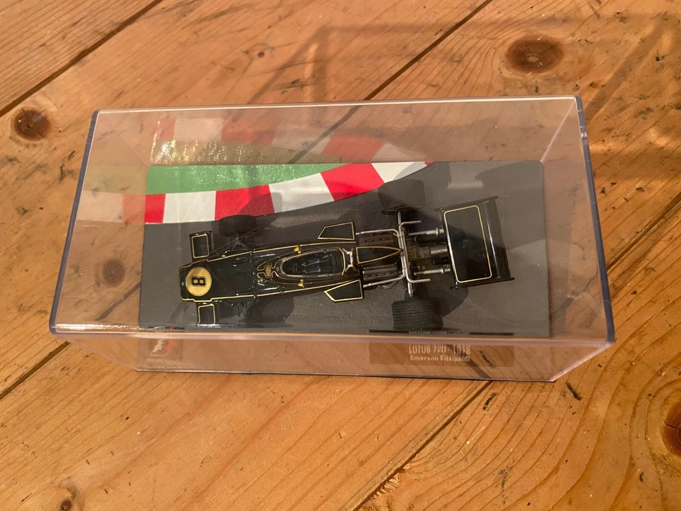 Atlas Editions escala 1:43 Lotus 72D 1972, Emerson Fittipaldi, coche de F1, en muy buena condición Foto 2 de 4