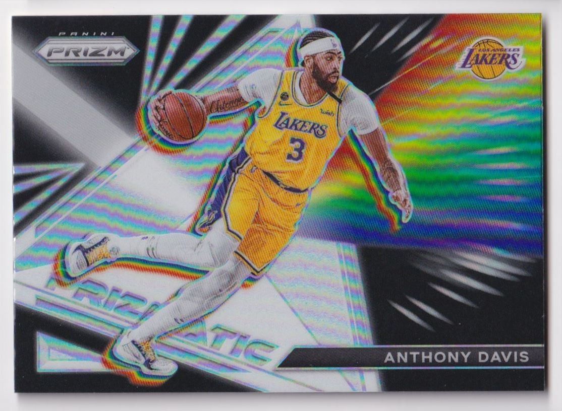 2021-22 Panini Prizm Prizmatic Silver Prizm Anthony Davis Los Angeles Lakers #21