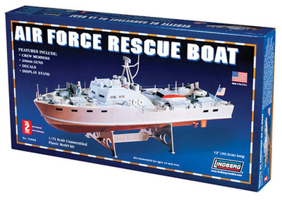 Lindberg 70888 1/72 Air Force Rescue Boat - Factory Sealed Model Kit