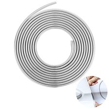 Car Door Edge Guards Chrome Universal U Shape Moulding Trim Strip 32FT Silver
