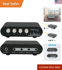 4 in 1 Out / 1 in 4 Out AUX 3.5mm Stereo Audio Input Signal Source Switcher, ...
