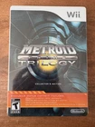 Nintendo Metroid Prime Trilogy Wii Collector's Edition SteelBook & Manual CIB