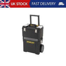 STANLEY Mobile Work Centre Toolbox, 2-in-1 Rolling Workshop with Stackable Units