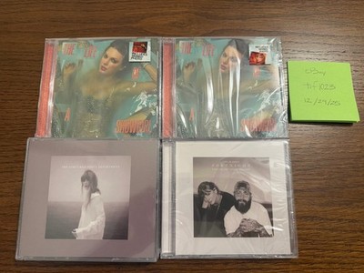 Taylor Swift CD Bundle Life of a Showgirl + Tortured Poets Department Signed