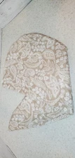 Summer & Rose Hair Drying Turban Towel Wrap Button Closure Tan Paisley 26"...