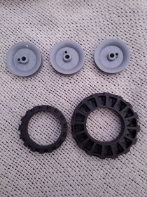 Knex Tires Wheels Hubs Lot -  K'nex Replacement Parts