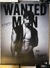 BENSON BOONE SIGNED WANTED MAN TOUR POSTER - BECKETT COA BEAUTIFUL THINGS