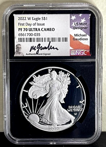 Photo of a 2022-W American Silver Eagle Proof from an eBay listing that sold on Jul 17, 2026