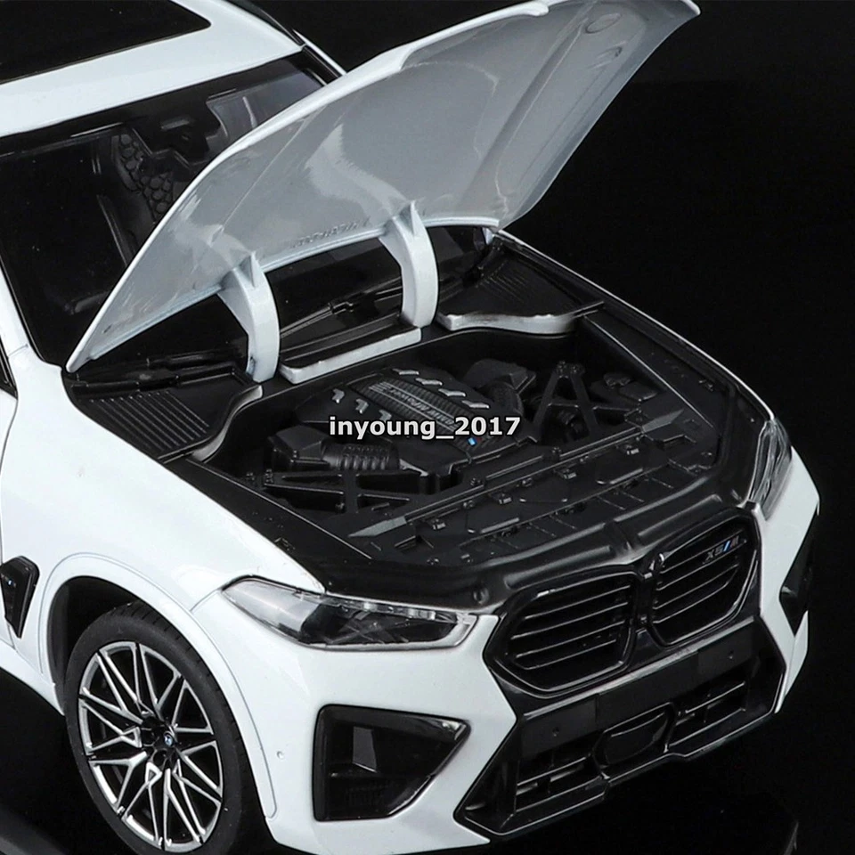 1/18 BMW X5 M Competition LCI Model Car Alloy Diecast SUV Metal Vehicles White - Image 3 of 4