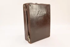 Vintage Leica Leitz Leather System Case Brown 7.5x9.75x3" #G019