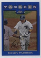 2008 Topps Chrome Blue Refractor Melky Cabrera #58 z7j