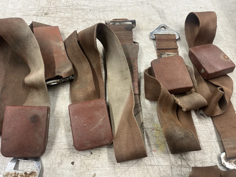 1965-67 FORD FAIRLANE COMET CYCLONE TORINO COPPER SEAT BELT PARTIAL STANDARD SET - Image 2 of 4