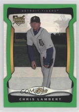 2009 Topps Finest Green Refractor 79/99 Chris Lambert #141 a2v