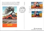 Dr Jim Stamps Daylight Train First Day Issue Postcard Fleetwood
