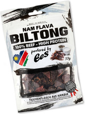 - Original Biltong from Namibia - 50G - Dried Meat, Beef Jerky, High Protein, Sa