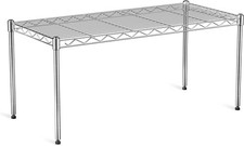 1-Tier Wire Shelf 30x14x17in Chrome Height Adjustable Kitchen Cabinet