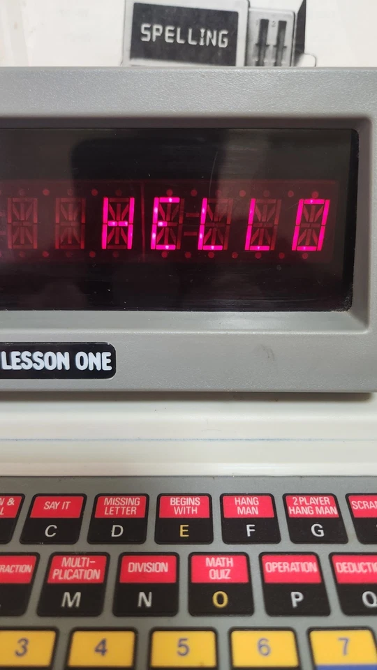 Vintage Vtech Talking Lesson One 1988 Kids Educational Electronic Toy Tested! - Bild 3 von 4