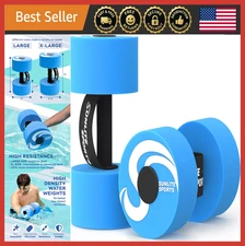 Water Weights Dumbbells for Pool Exercise, Aqua Therapy, EVA Foam, Set of 2