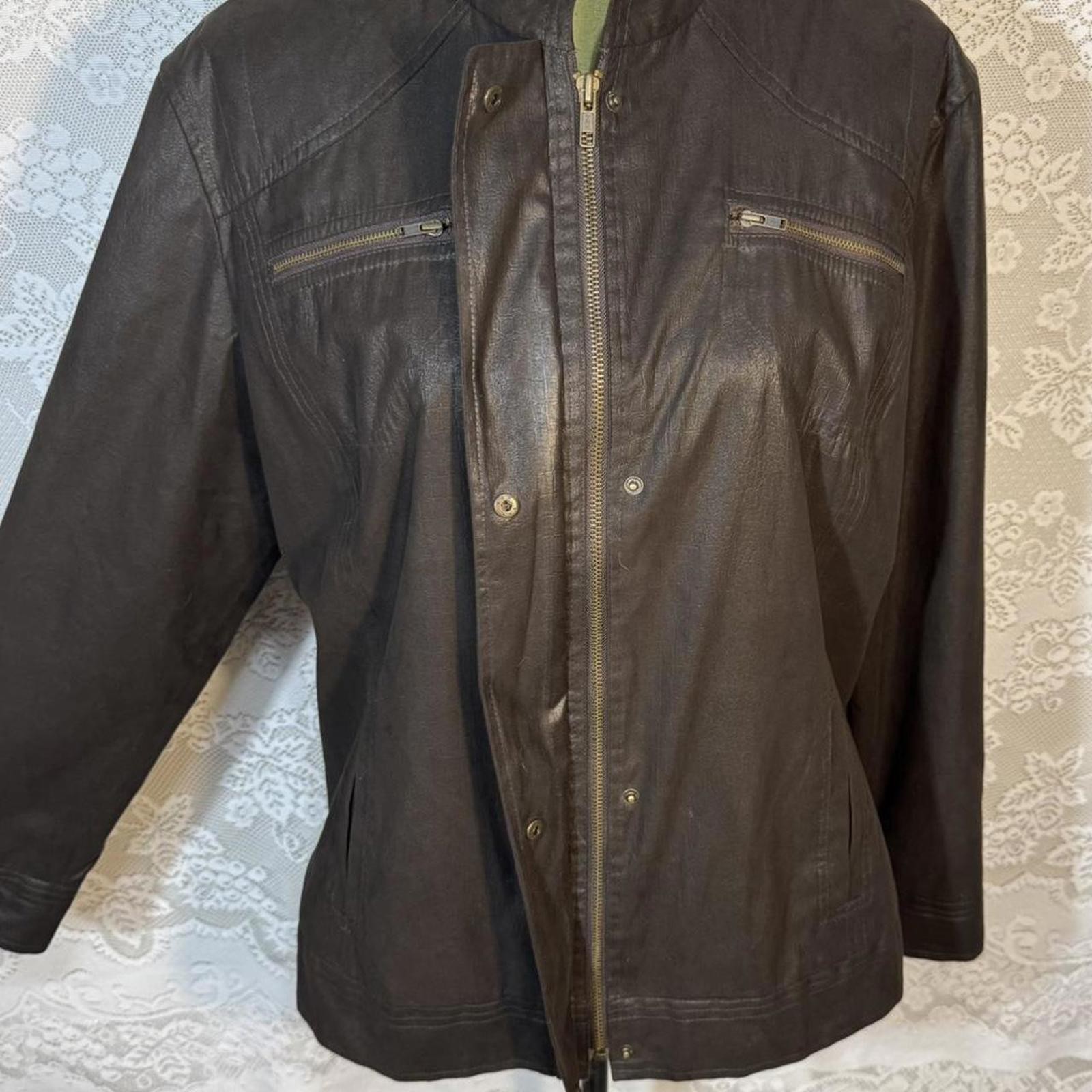 Chocolate brown light jacket! - image 2