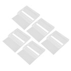  5pcs Vintage Cassette Tape Case Empty Audio Cassette Storage Box Clear Music