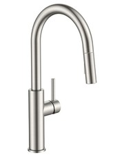 Kitchen Faucet with Pull Down Sprayer, Classic Brushed Nickel, Single Handle ...