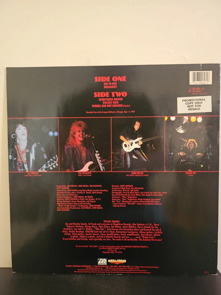 FREHLEY'S COMET Live +1 1988 LP EP KISS HARD ROCK HEAVY METAL ORG PRS VINILO Foto 2 de 4