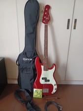 History Electric Bass Red Safe Packing!