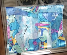 Picasso Themed Beautiful Silky Blues Shaded Long Neck Scarf