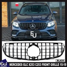 FOR MERCEDES GLC X253 C253 15-19 FRONT GRILLE PANAMERICANA GT STYLE GLOSS GRILL