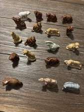 Lot of 19 Vintage Wade Whimsies England Red Rose Tea mini figurines Rhino Bear